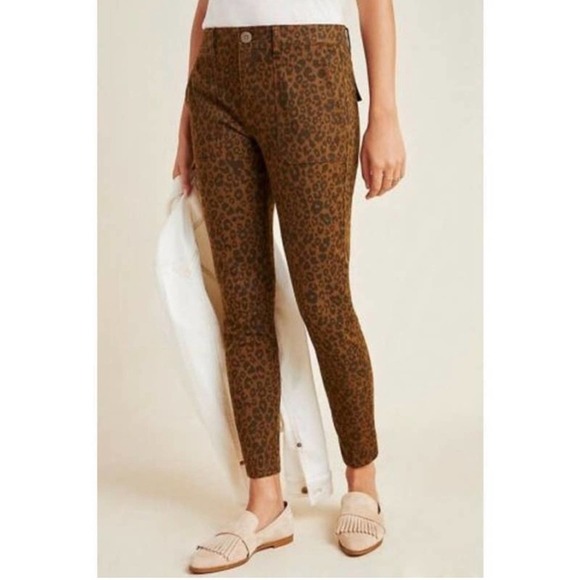 Sanctuary Pants - SANCTUARY Leopard Skinny Pants Jeans Standard Surplus Pockets Size 32 NWT